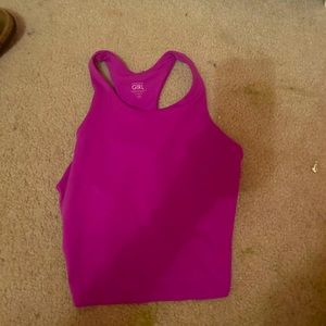 Purple Athletic Crop Tank